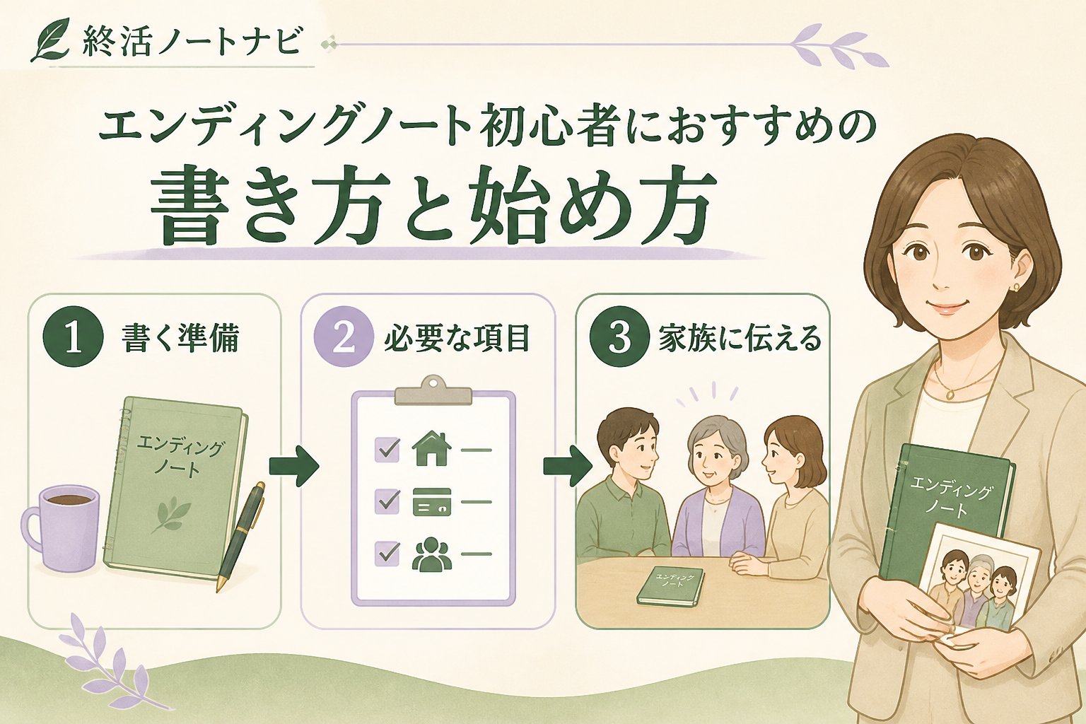 エンディングノート エンディングノート初心者におすすめの書き方と始め方