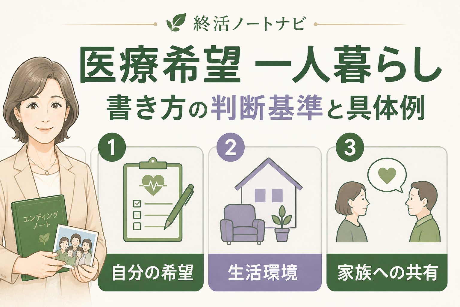 エンディングノート 医療希望 一人暮らし 書き方の判断基準と具体例
