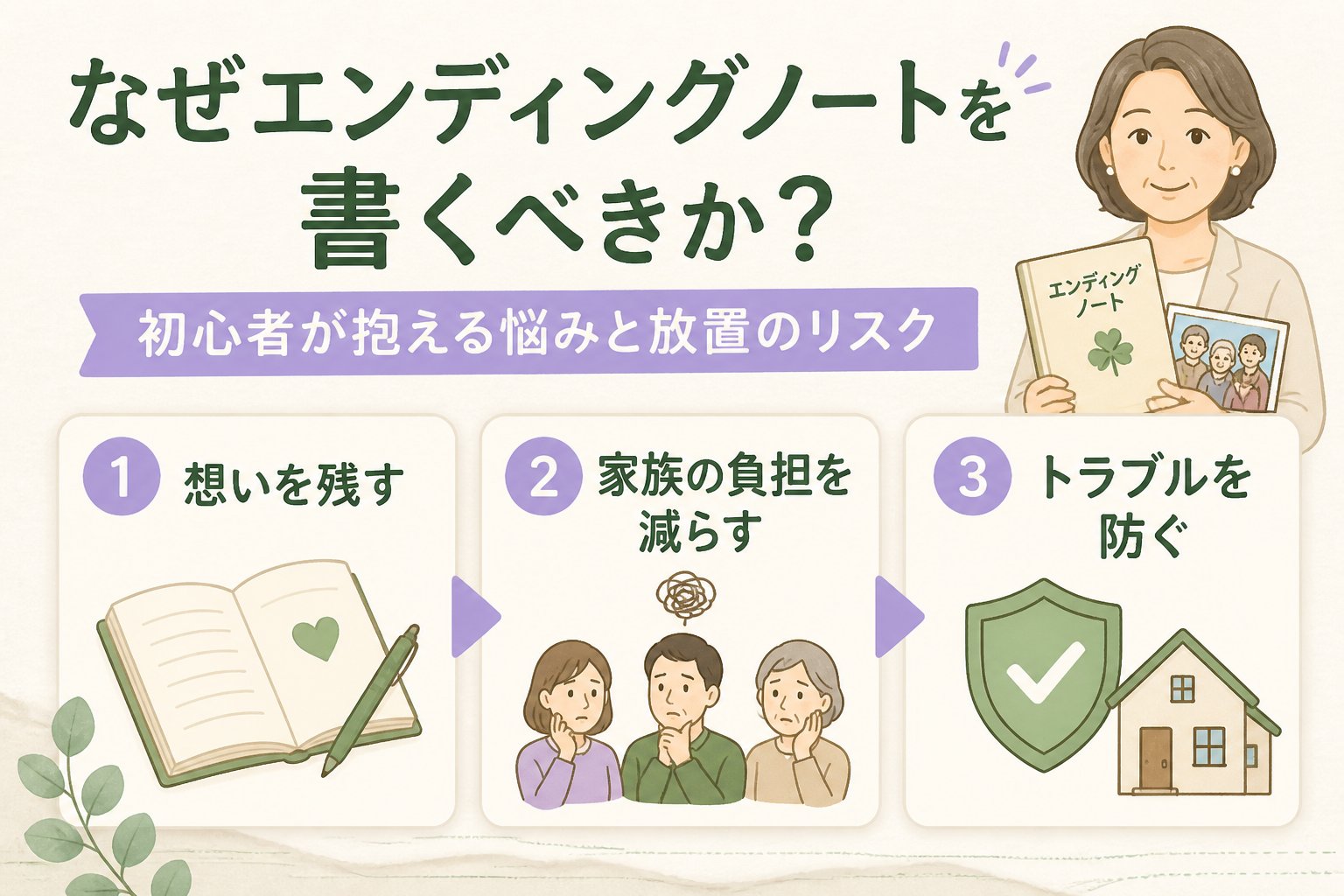 エンディングノート なぜエンディングノートを書くべきか?初心者が抱える悩みと放置のリスク