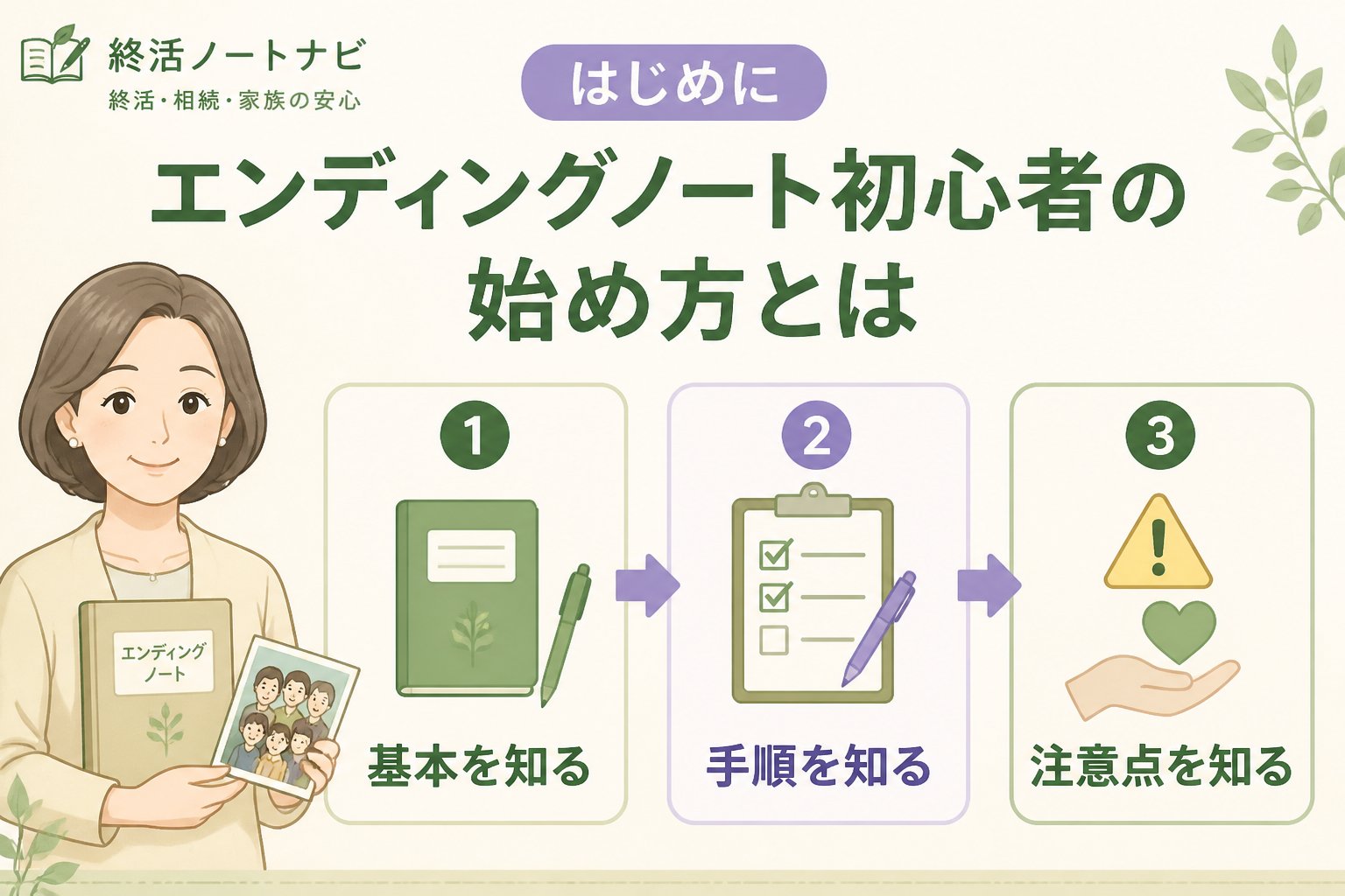 エンディングノート はじめに: エンディングノート初心者の始め方とは、何から書き始めればよいか分からない方のために、基本の定義や具体的な手順、注意点をわかりやすく解説することです。