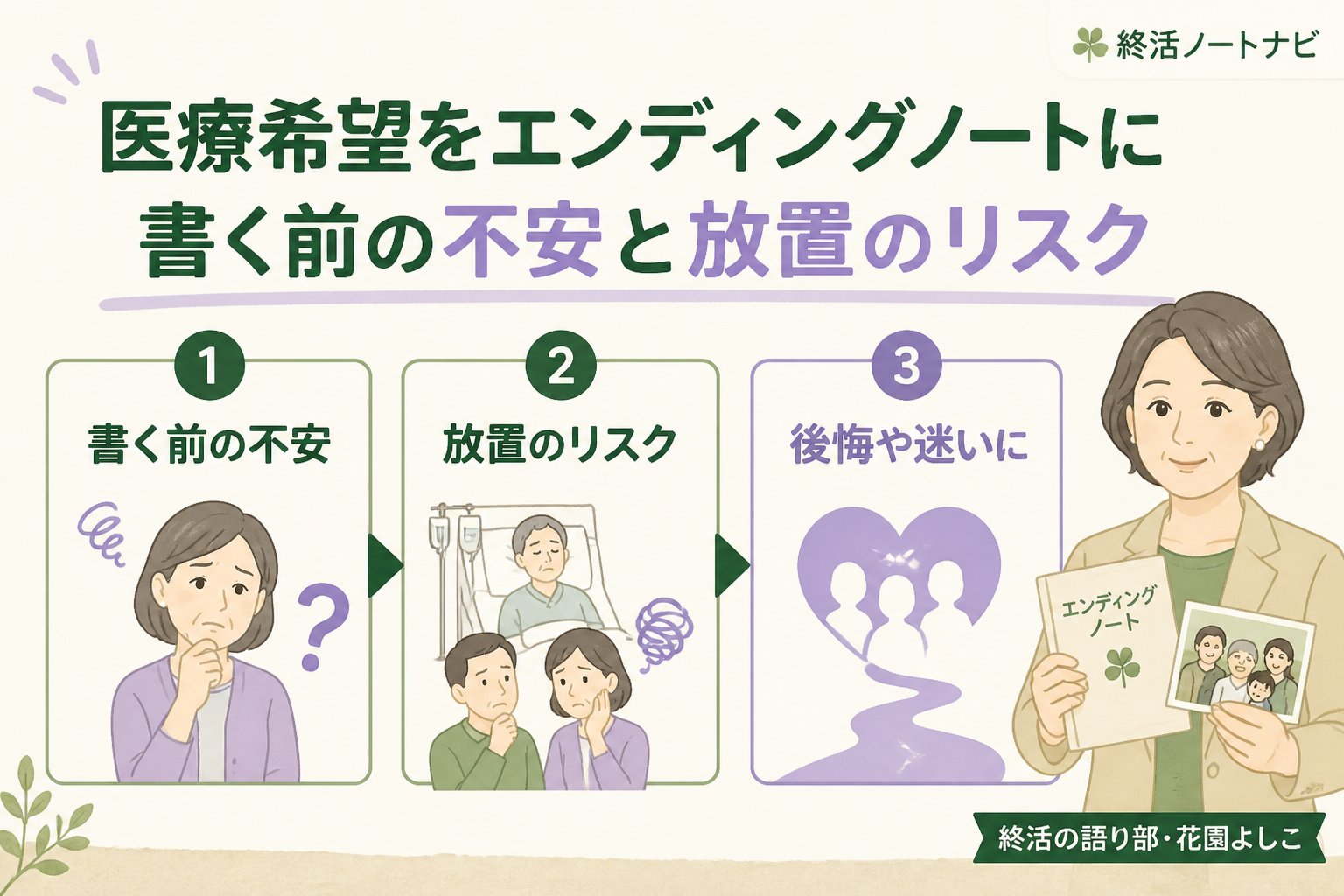 エンディングノート 医療希望をエンディングノートに書く前の不安と放置のリスク
