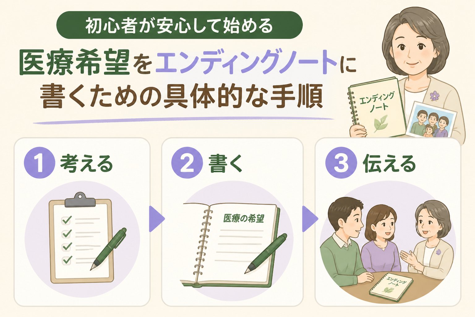 エンディングノート 初心者が医療希望をエンディングノートに書くための具体的な手順