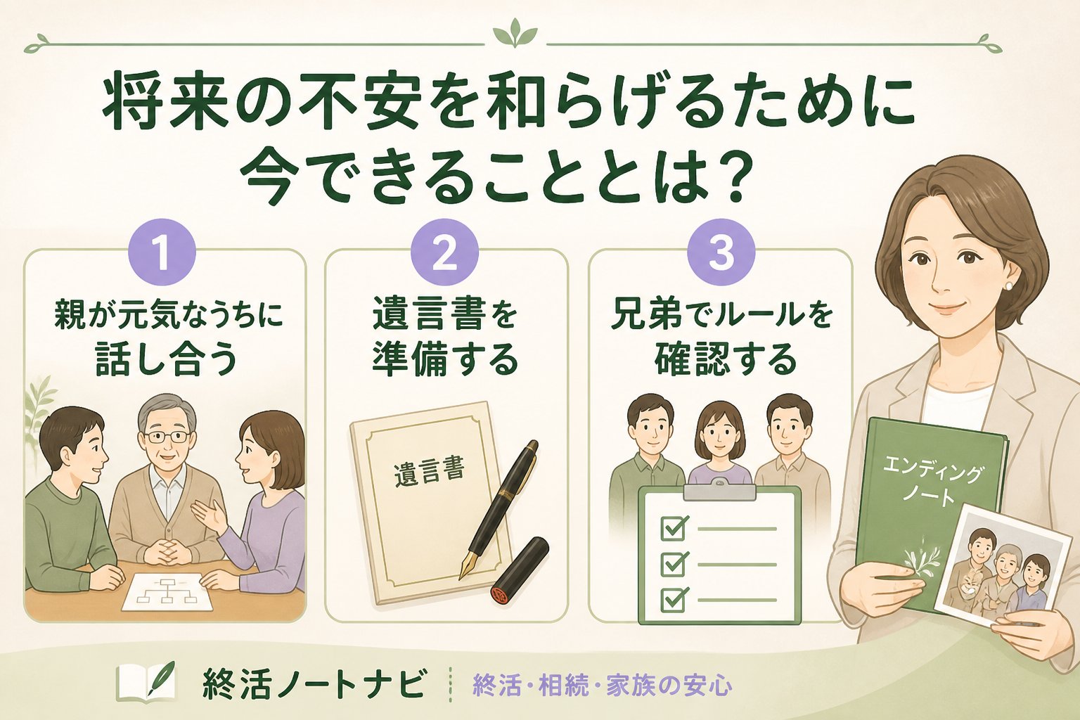 相続 将来の不安を和らげるために今できることとは？
