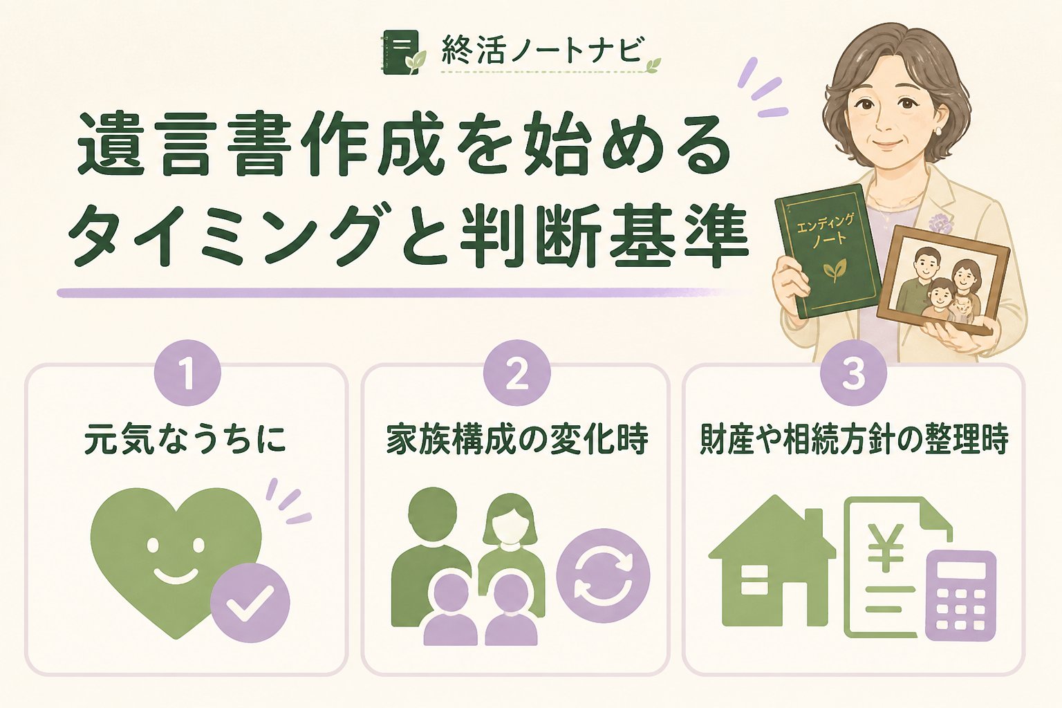 相続 遺言書作成を始めるタイミングと判断基準