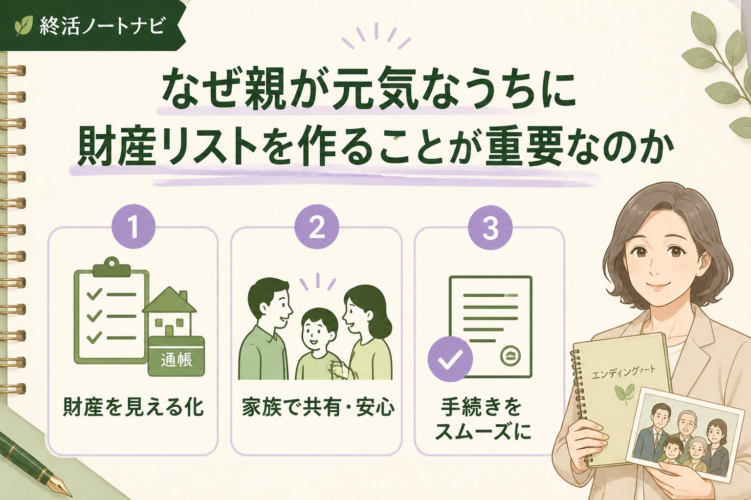 相続 なぜ親が元気なうちに財産リストを作ることが重要なのか