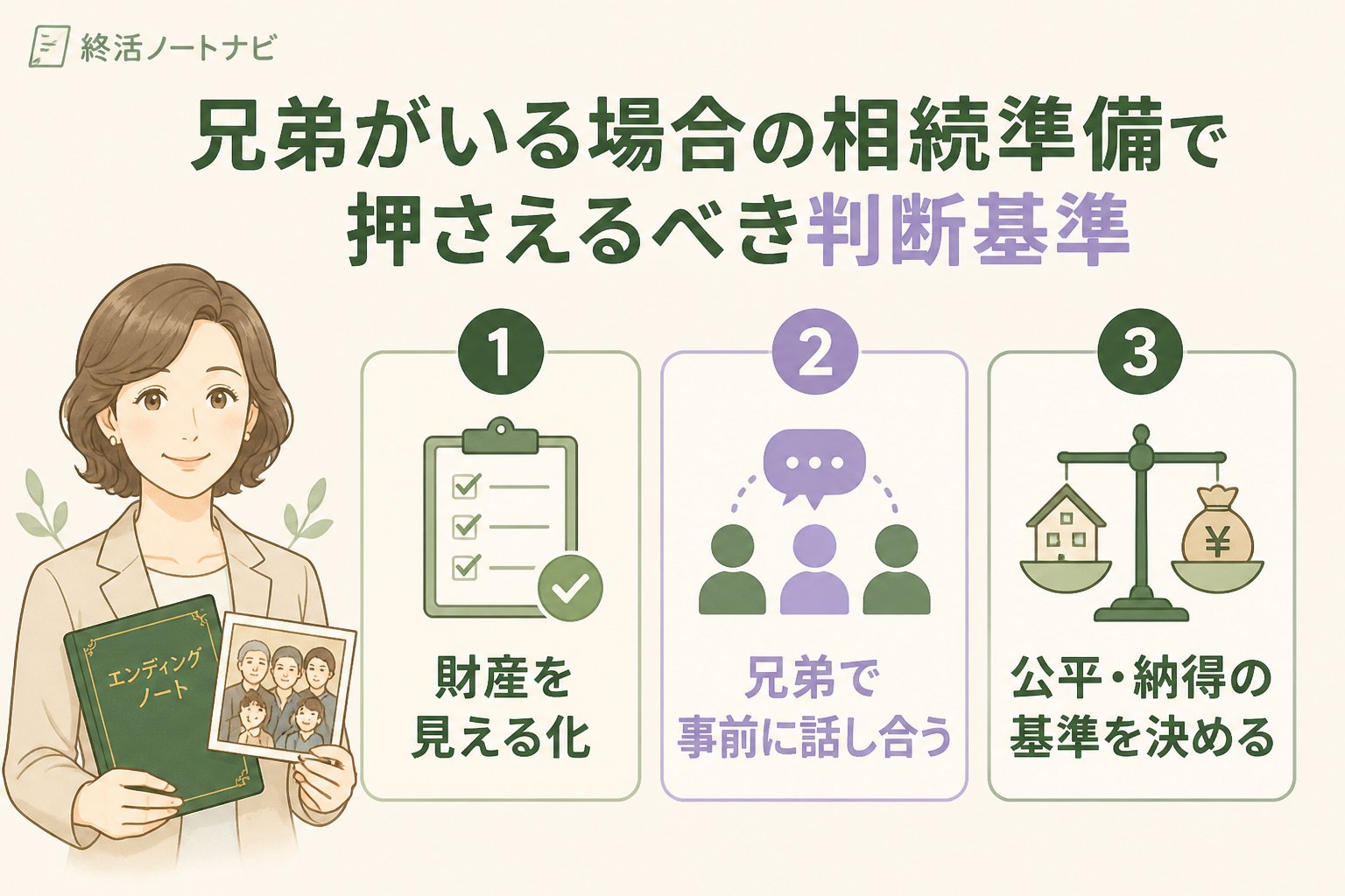 相続 兄弟がいる場合の相続準備で押さえるべき判断基準