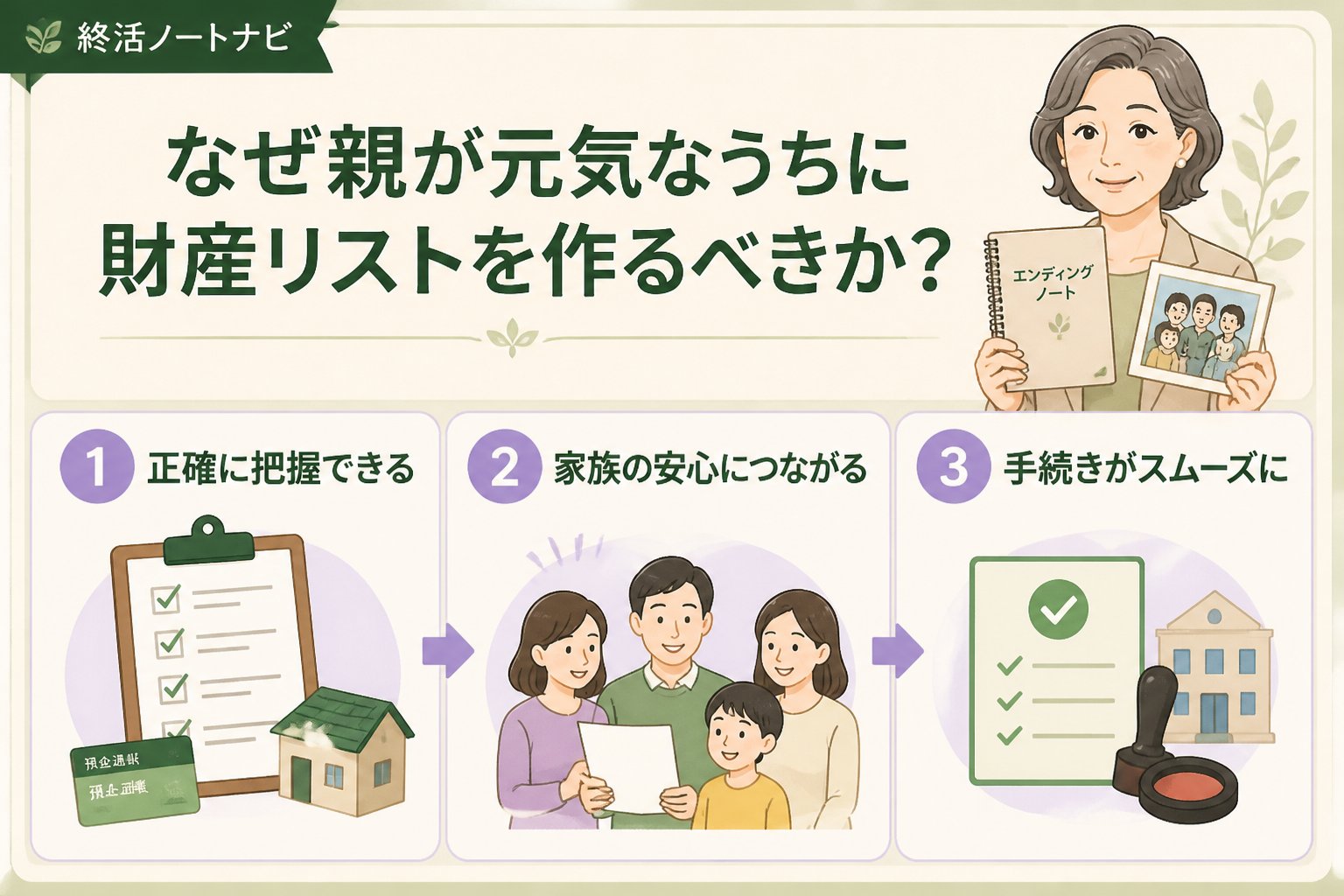 相続 なぜ親が元気なうちに財産リストを作るべきか？