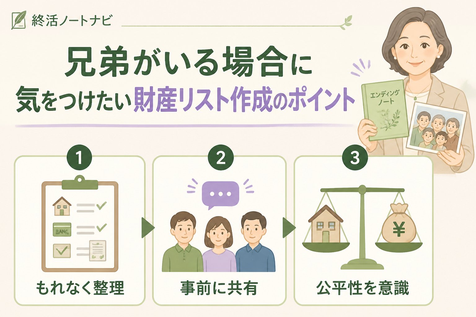 相続 兄弟がいる場合に気をつけたい財産リスト作成のポイント