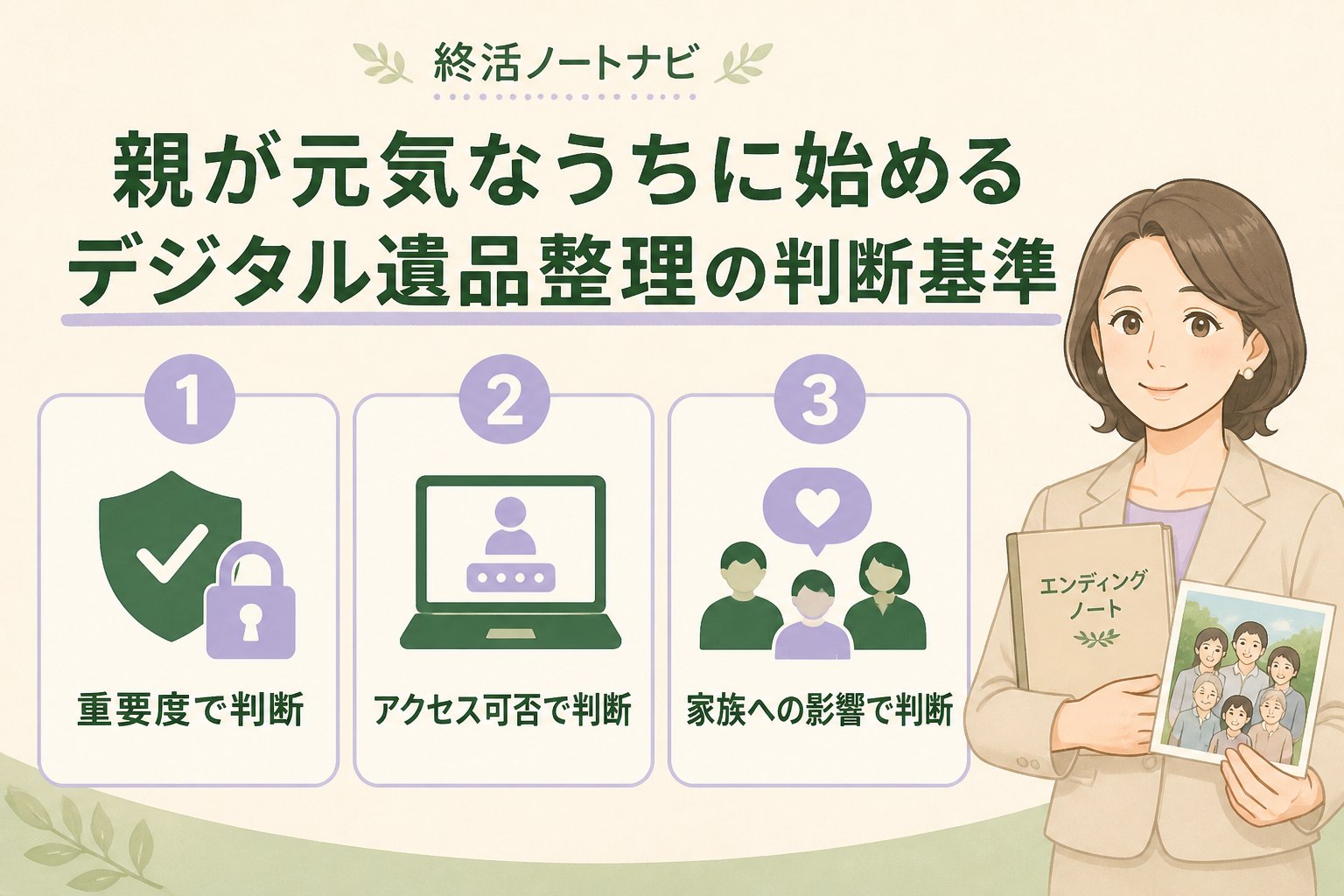 相続 親が元気なうちに始めるデジタル遺品整理の判断基準