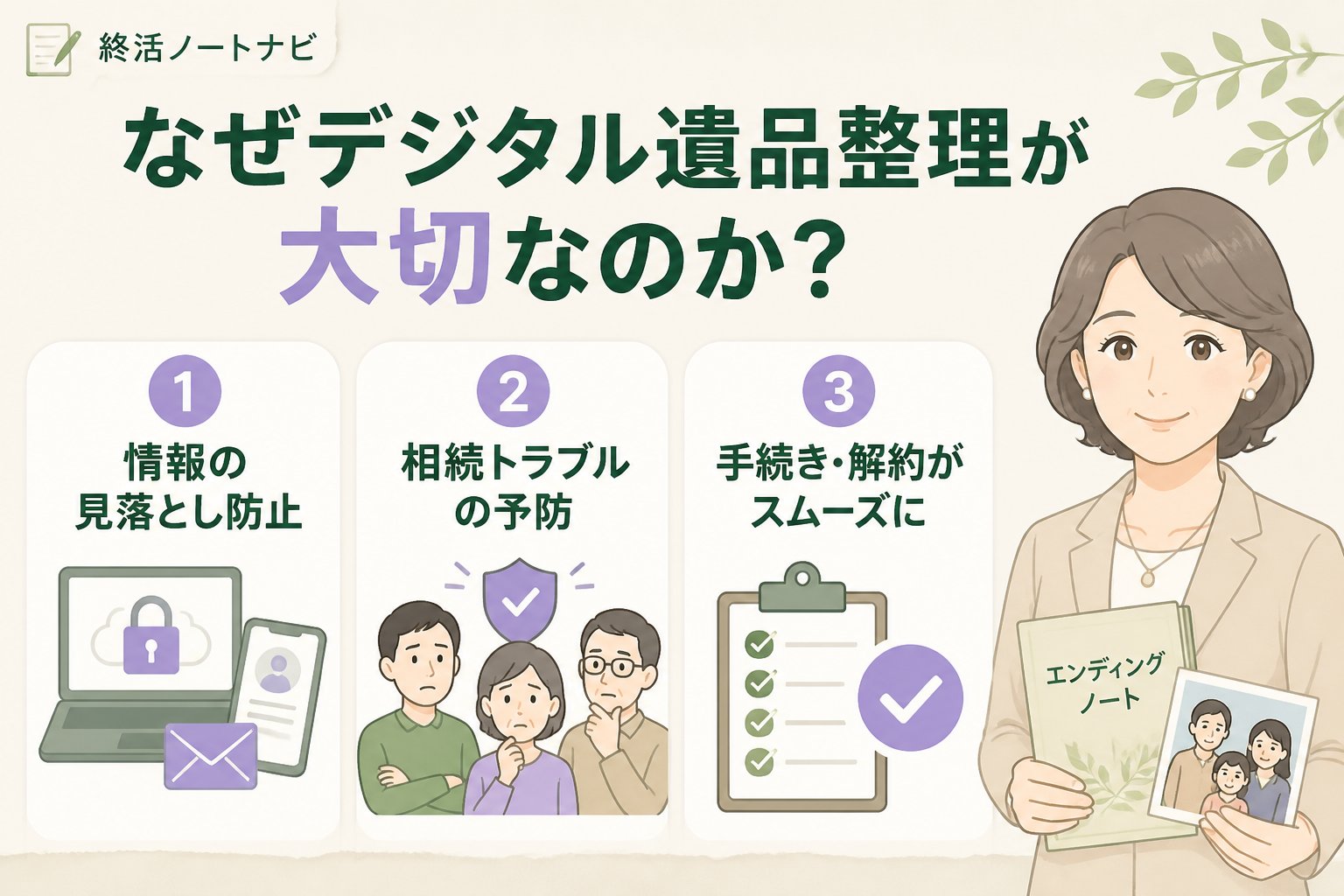 相続 なぜデジタル遺品整理が大切なのか？兄弟間での相続準備の観点から