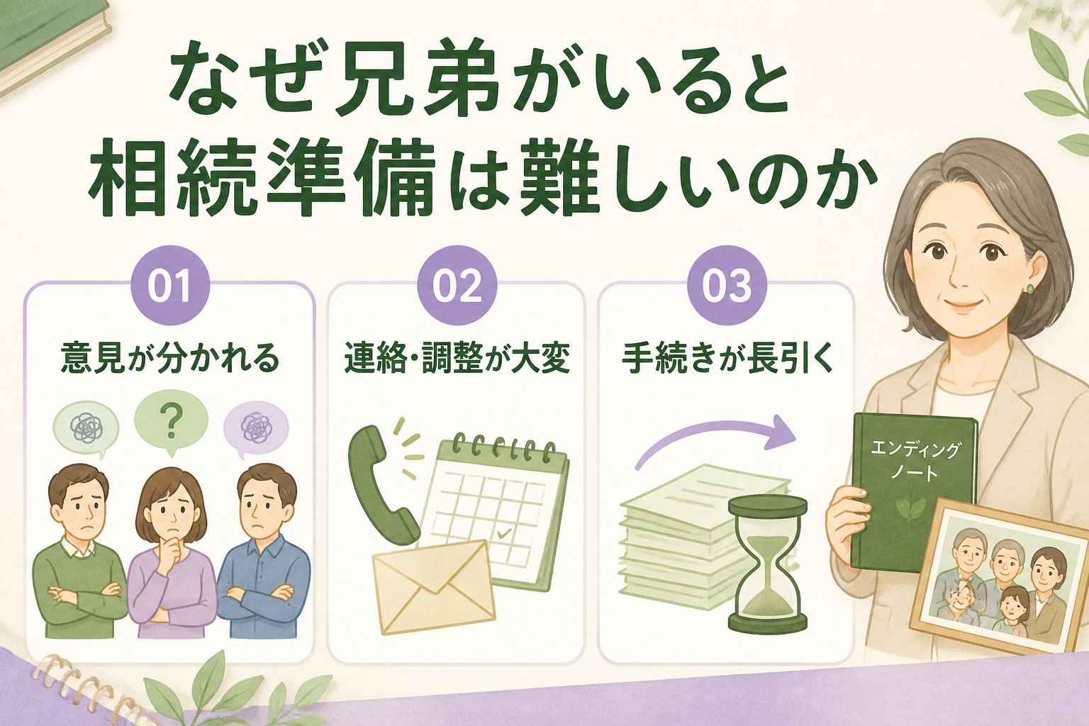 相続 なぜ兄弟がいると相続準備は難しいのか