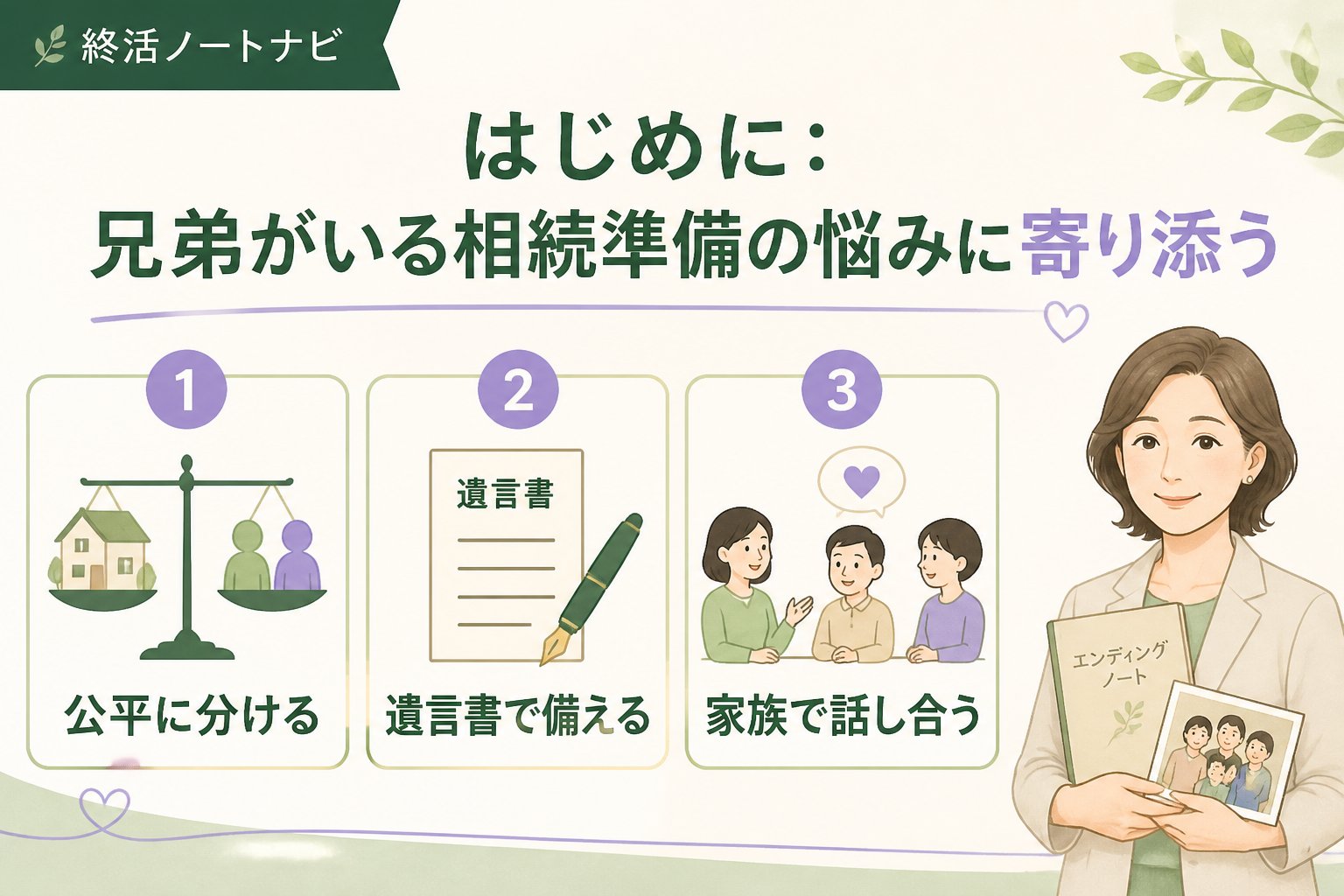 相続 はじめに：兄弟がいる相続準備の悩みに寄り添う