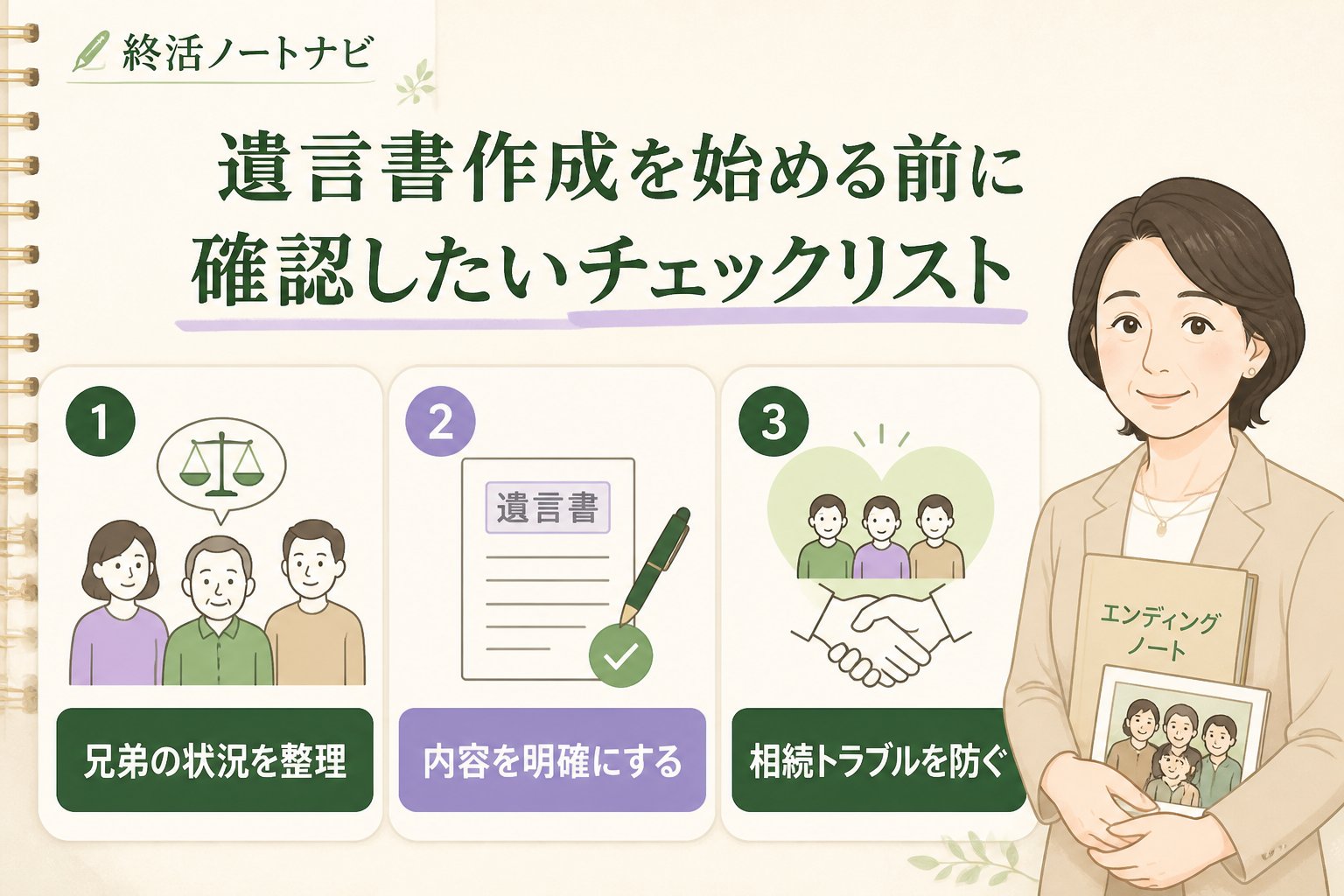 相続 遺言書作成を始める前に確認したいチェックリスト