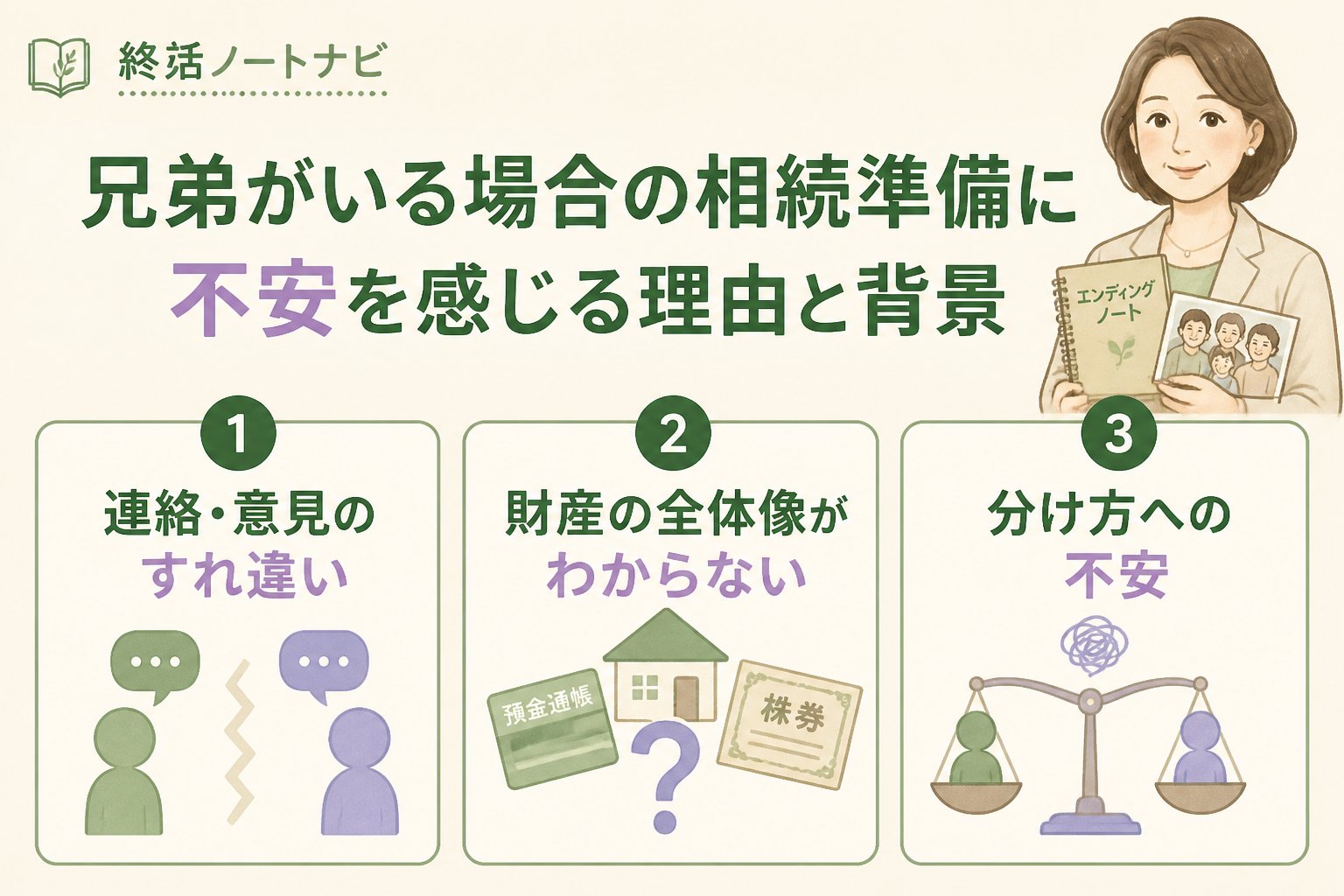 相続 兄弟がいる場合の相続準備に不安を感じる理由と背景