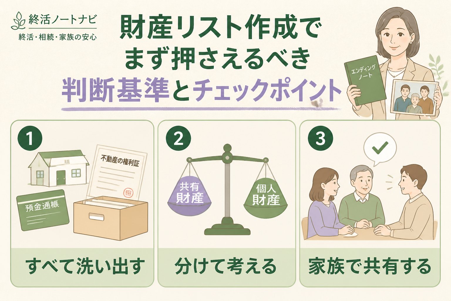 相続 財産リスト作成でまず押さえるべき判断基準とチェックポイント