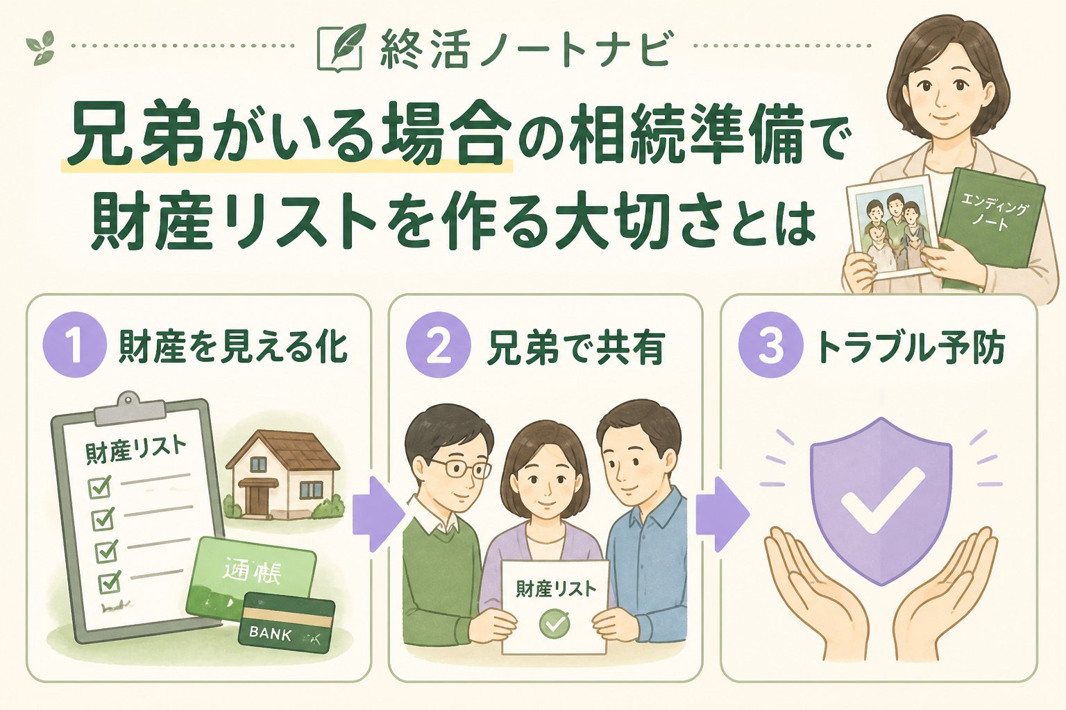 相続 兄弟がいる場合の相続準備で財産リストを作る大切さとは