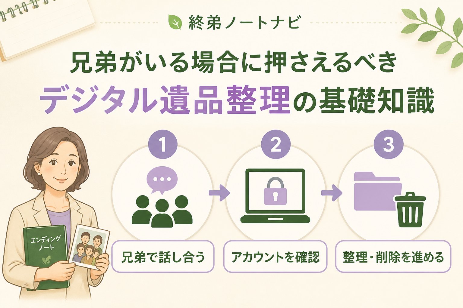 相続 兄弟がいる場合に押さえるべきデジタル遺品整理の基礎知識