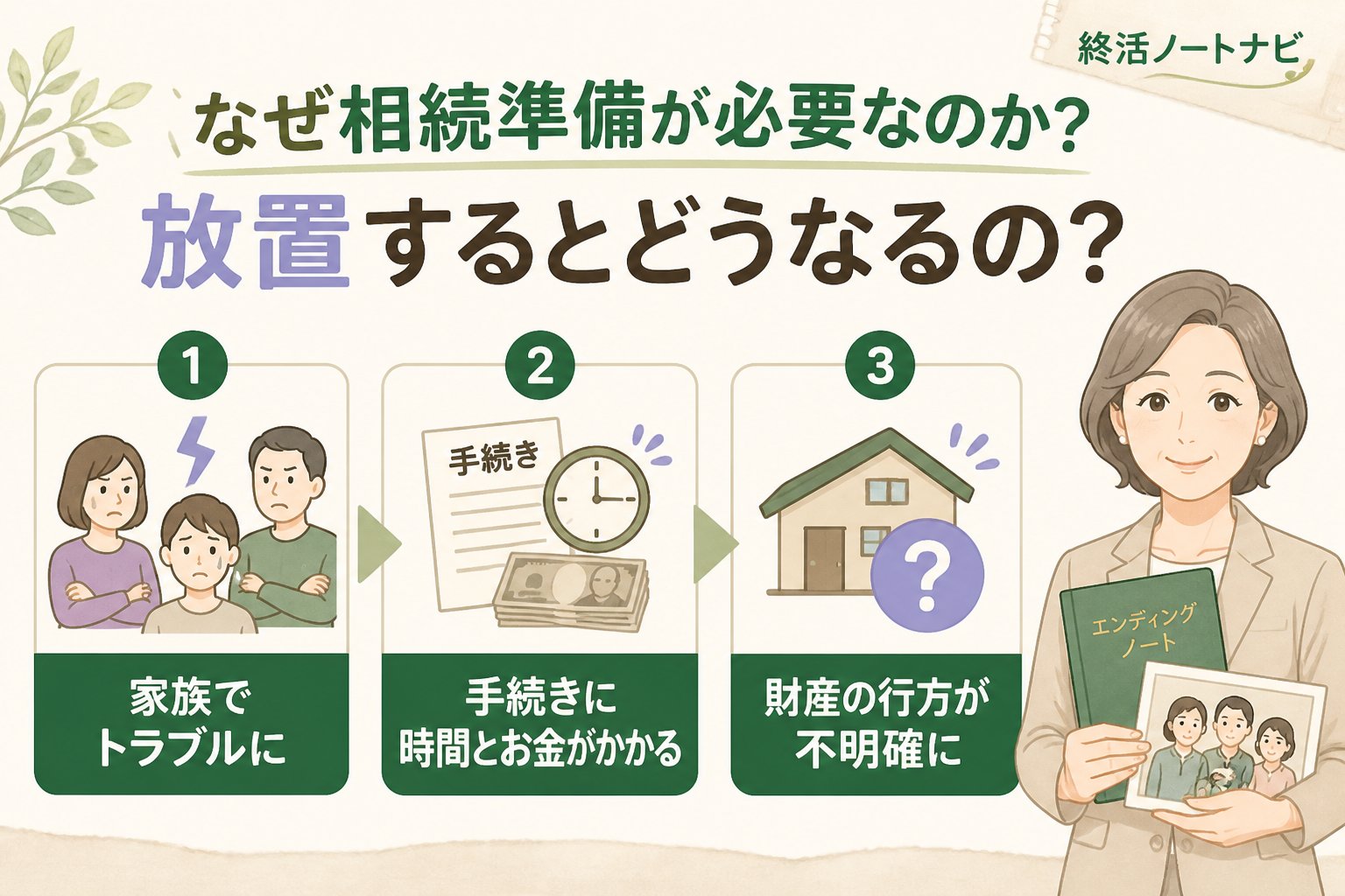相続 なぜ相続準備が必要なのか？放置するとどうなるの？