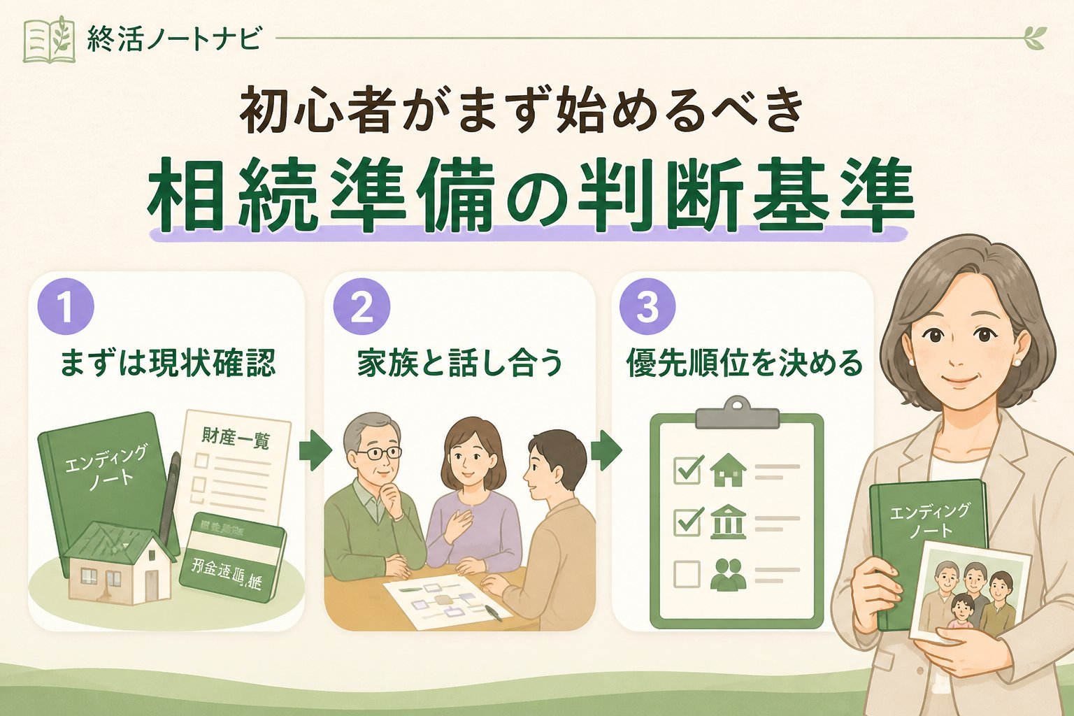 相続 初心者がまず始めるべき相続準備の判断基準