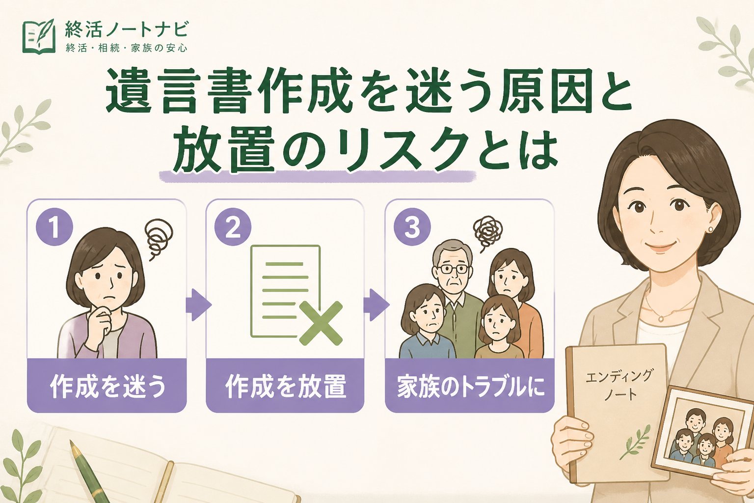 相続 遺言書作成を迷う原因と放置のリスクとは
