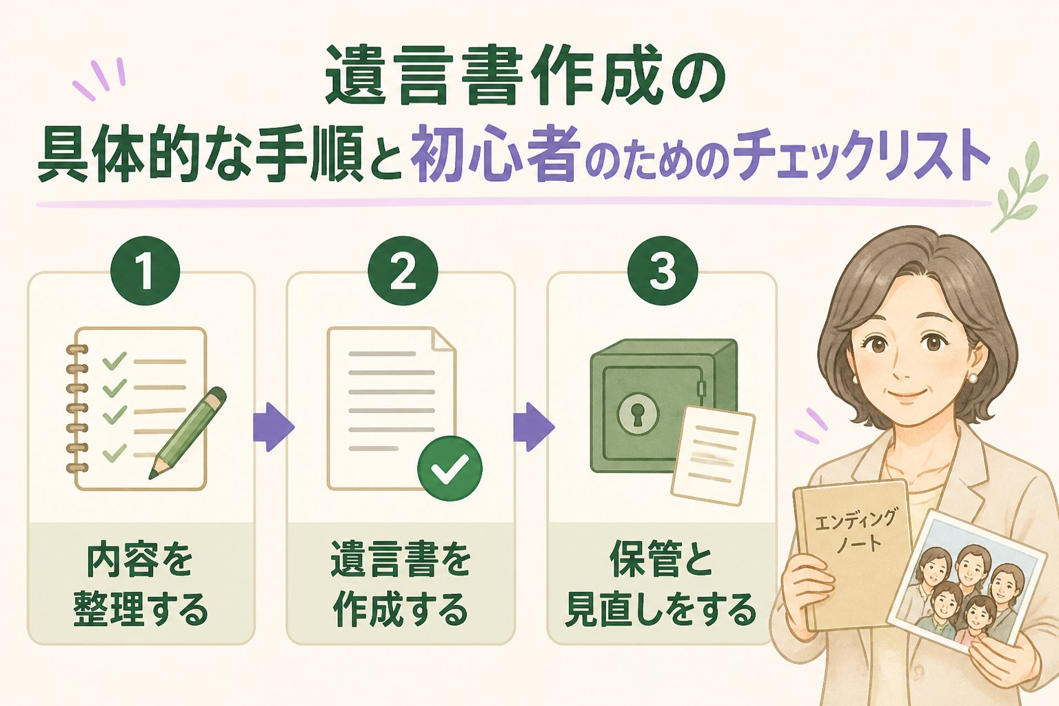 相続 遺言書作成の具体的な手順と初心者のためのチェックリスト