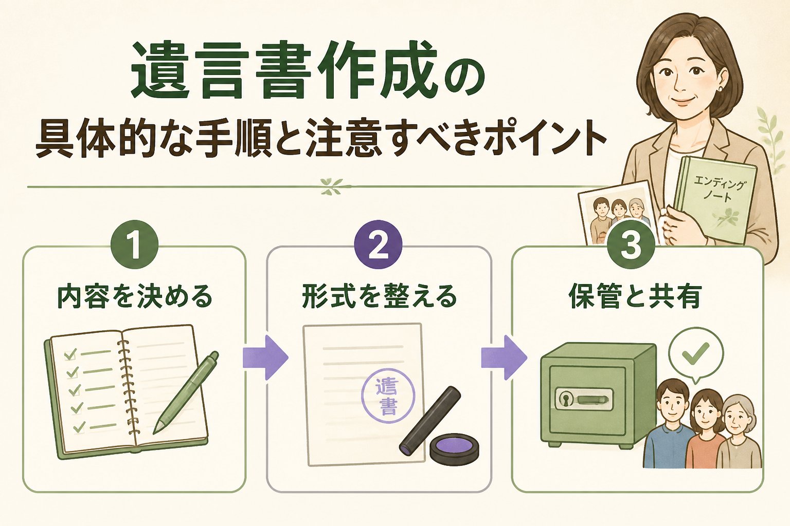 相続 遺言書作成の具体的な手順と注意すべきポイント