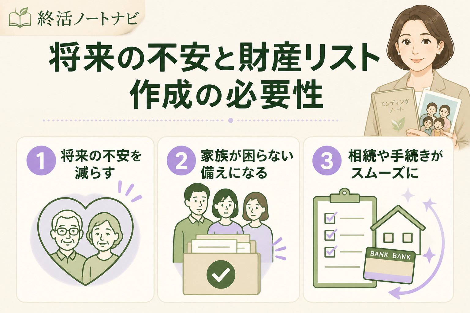 相続 将来の不安と財産リスト作成の必要性