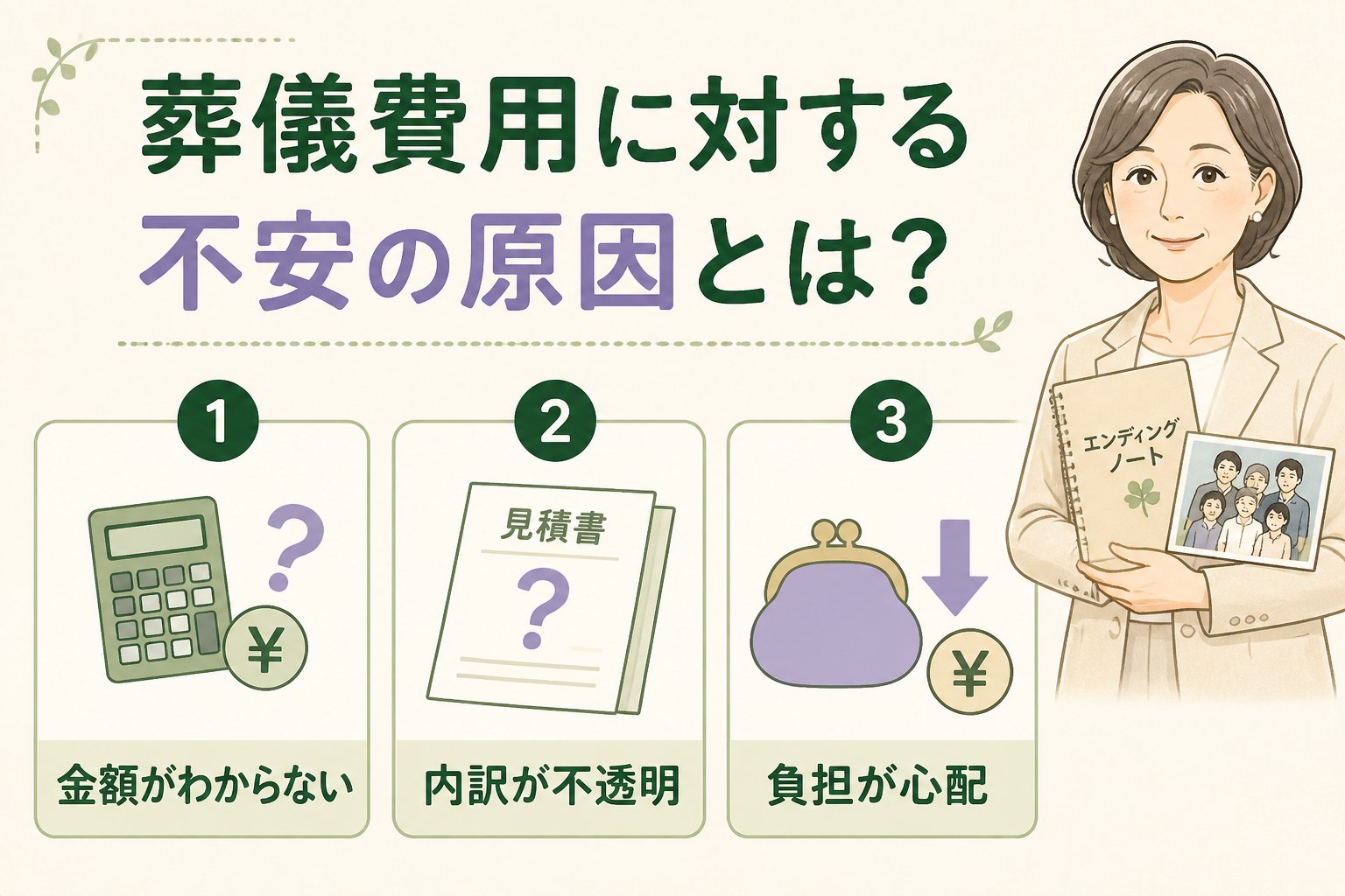 葬儀 葬儀費用に対する不安の原因とは？