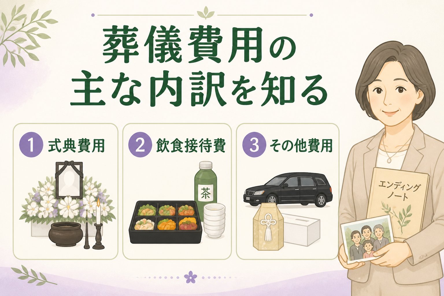 葬儀 葬儀費用の主な内訳を知る