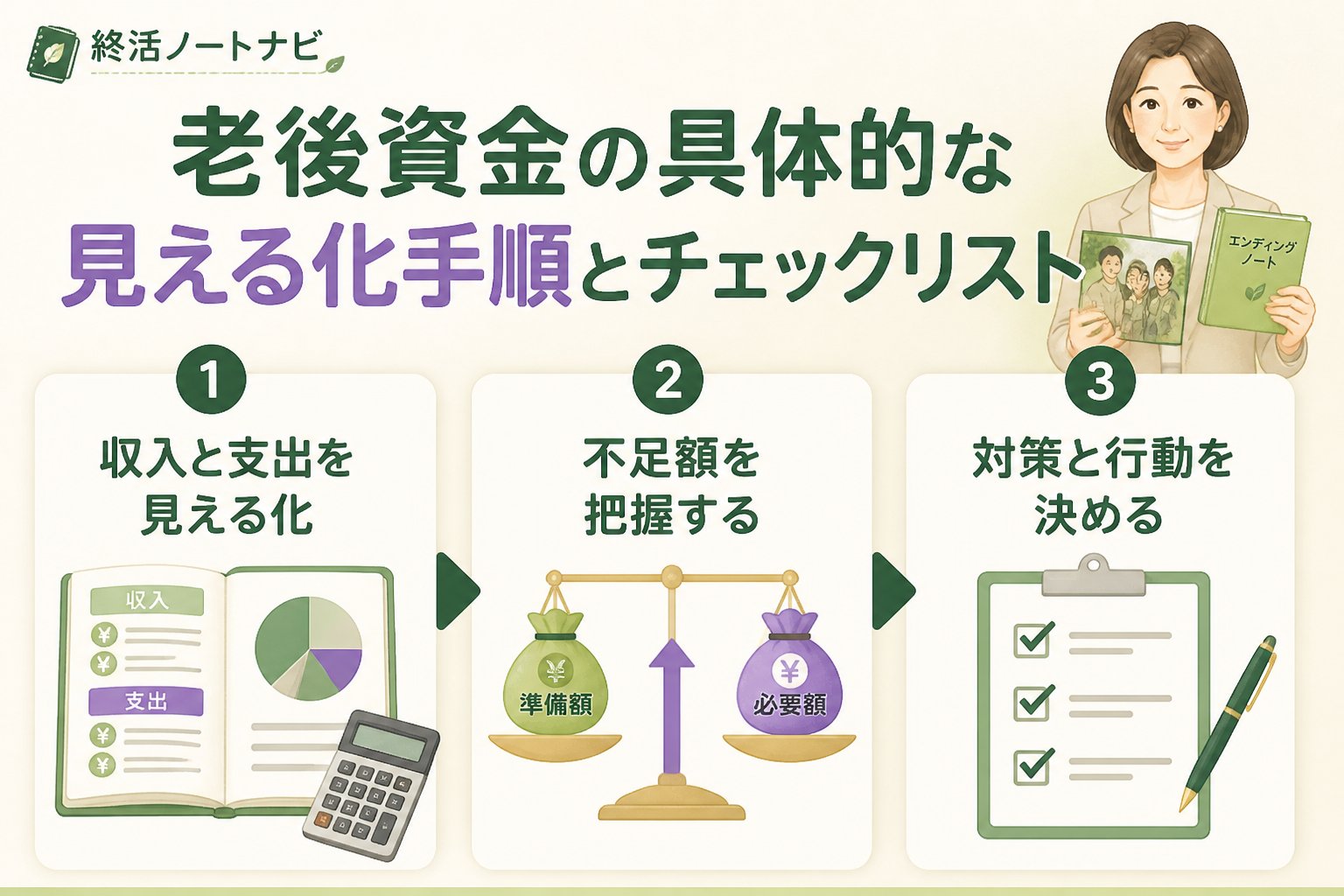 老後資金 老後資金の具体的な見える化手順とチェックリスト
