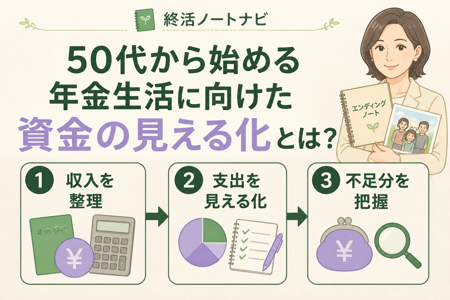 老後資金 50代から始める年金生活に向けた資金の見える化とは？