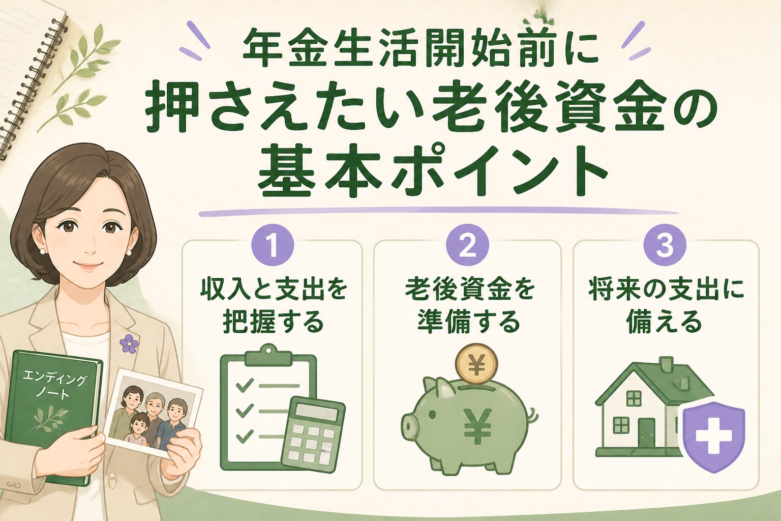 老後資金 年金生活開始前に押さえたい老後資金の基本ポイント