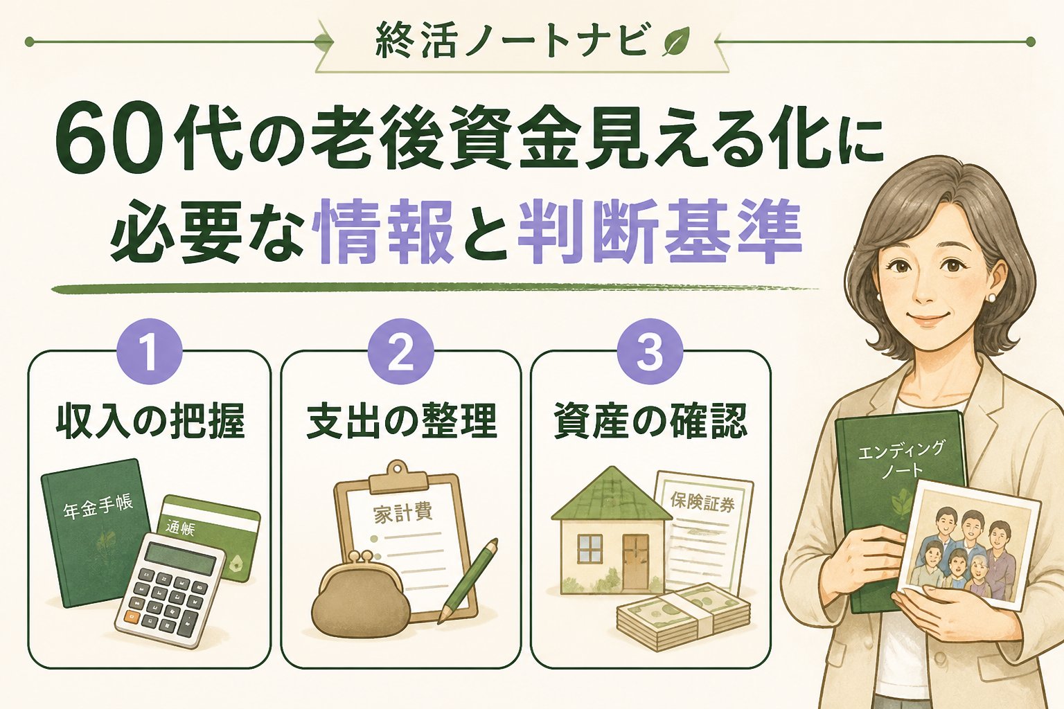 老後資金 60代の老後資金見える化に必要な情報と判断基準
