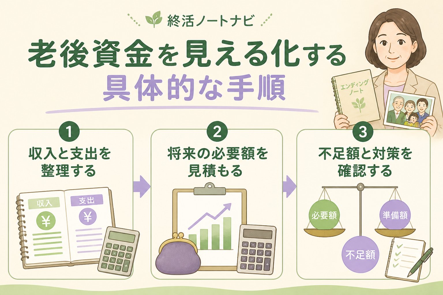 老後資金 老後資金を見える化する具体的な手順