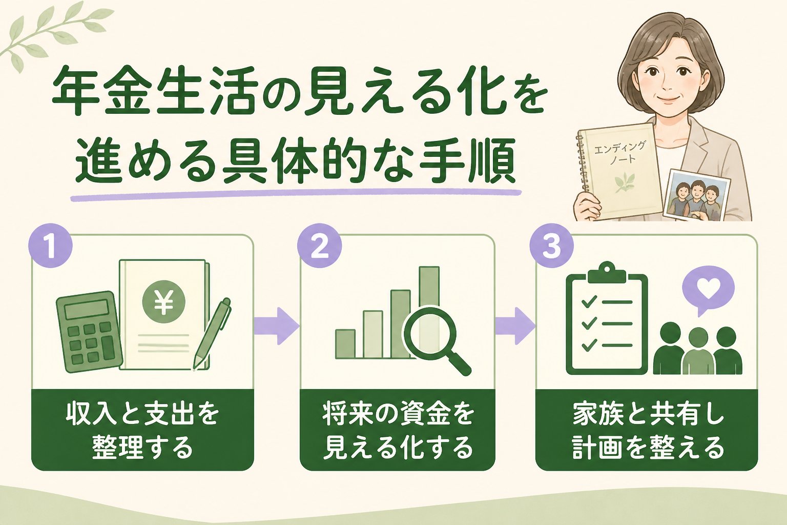 老後資金 年金生活の見える化を進める具体的な手順