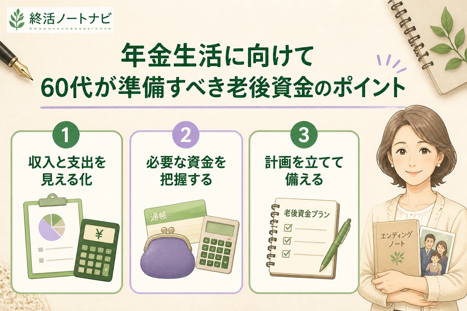 老後資金 年金生活に向けて60代が準備すべき老後資金のポイント