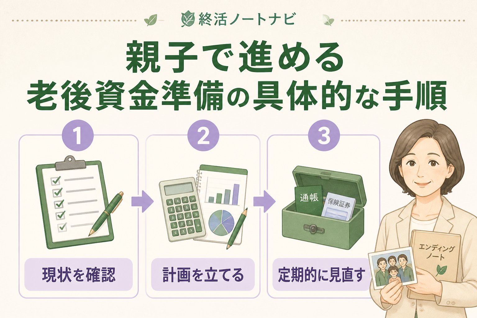 老後資金 親子で進める老後資金準備の具体的な手順