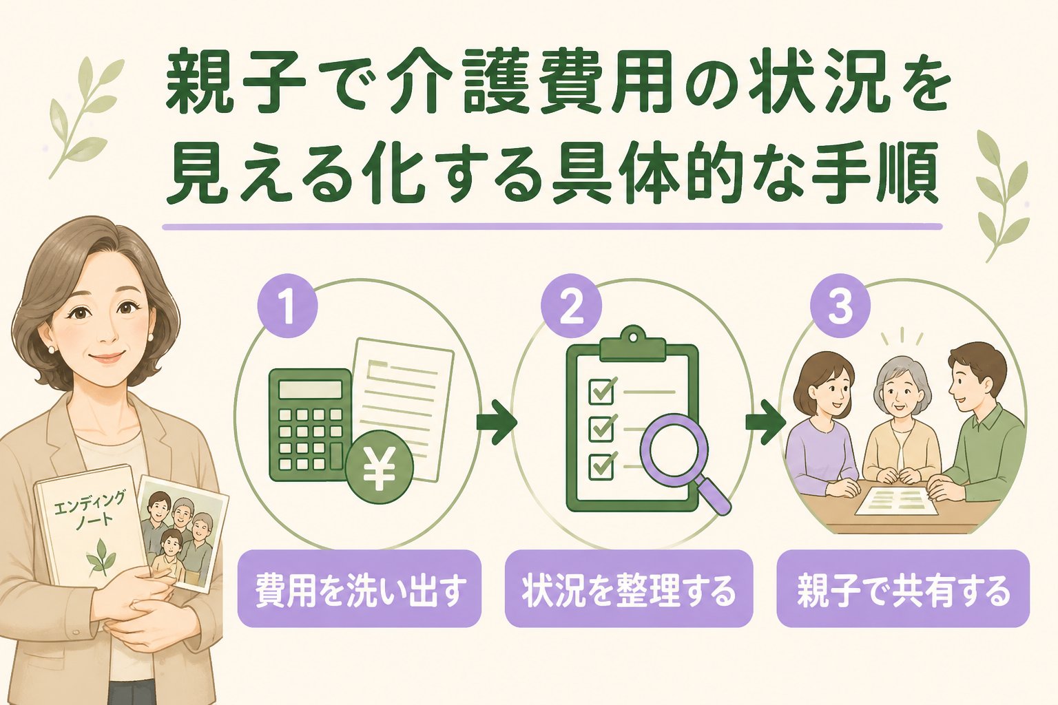 老後資金 親子で介護費用の状況を見える化する具体的な手順