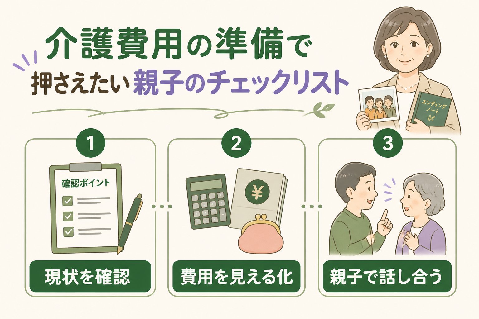 老後資金 介護費用の準備で押さえたい親子のチェックリスト