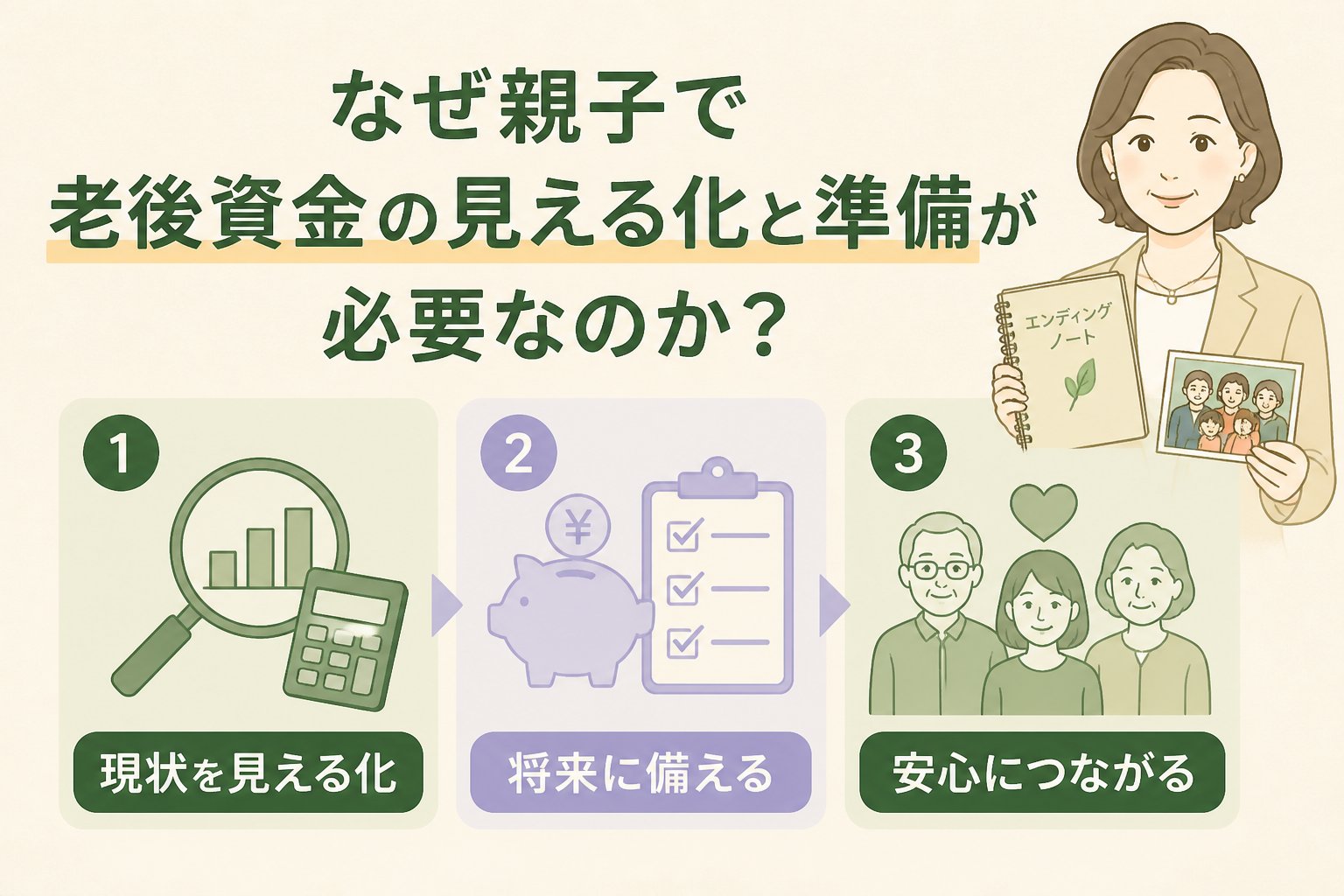 老後資金 なぜ親子で老後資金の見える化と準備が必要なのか？