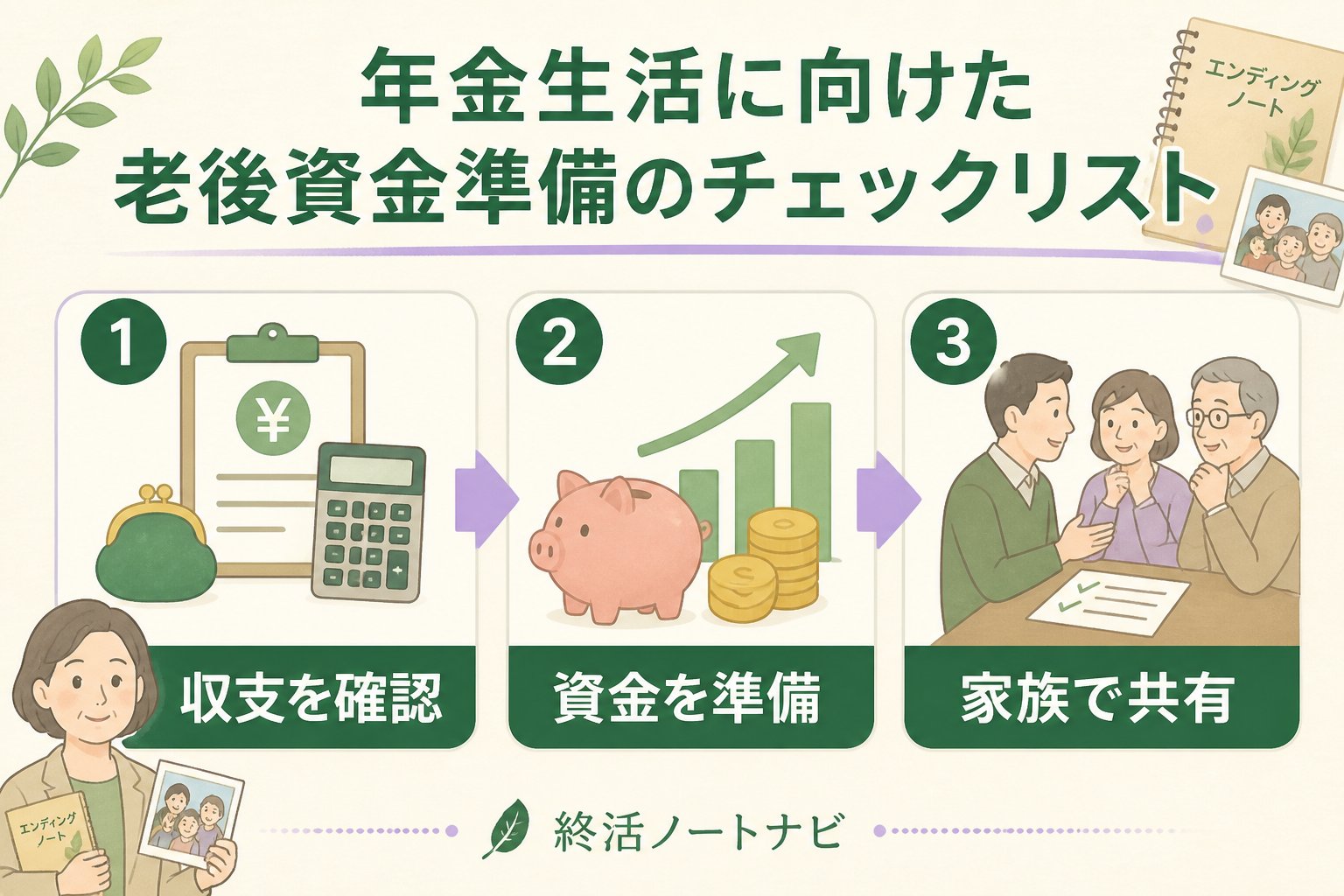 老後資金 年金生活に向けた老後資金準備のチェックリスト