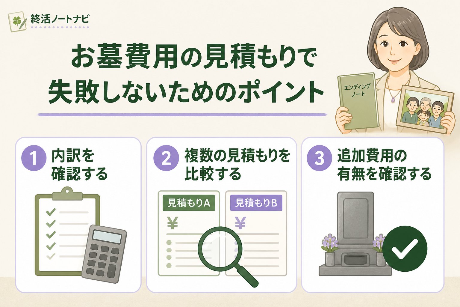 葬儀 お墓費用の見積もりで失敗しないためのポイント