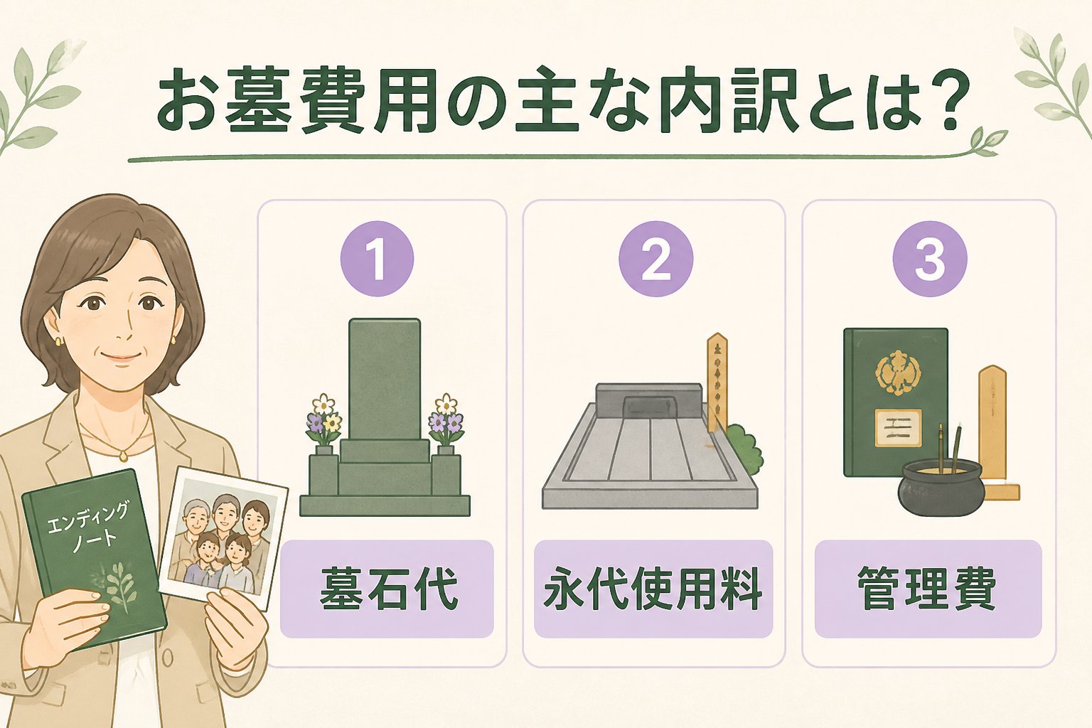 葬儀 お墓費用の主な内訳とは？