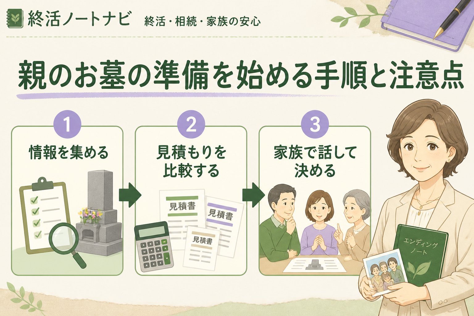 葬儀 親のお墓の準備を始める手順と注意点