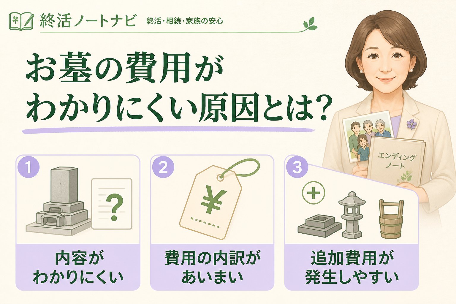 葬儀 お墓の費用がわかりにくい原因とは？