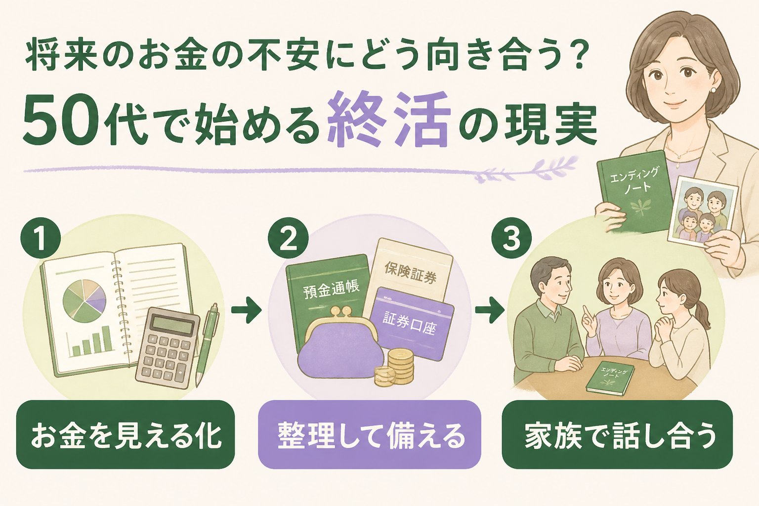 老後資金 将来のお金の不安にどう向き合う？50代で始める終活の現実