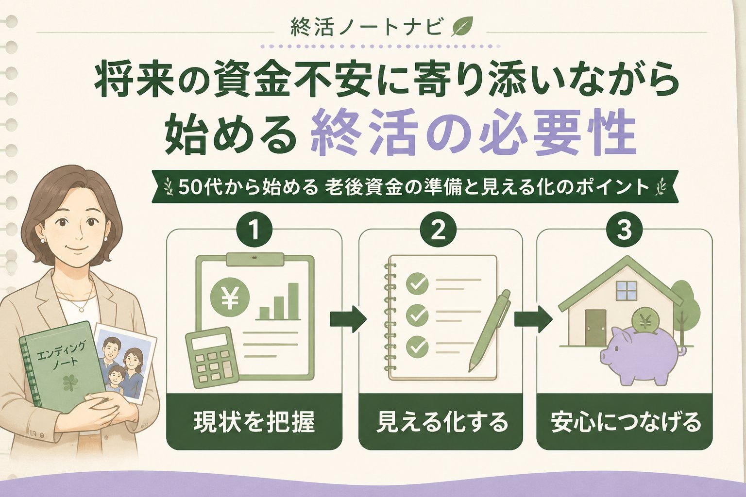 老後資金 将来の資金不安に寄り添いながら始める終活の必要性