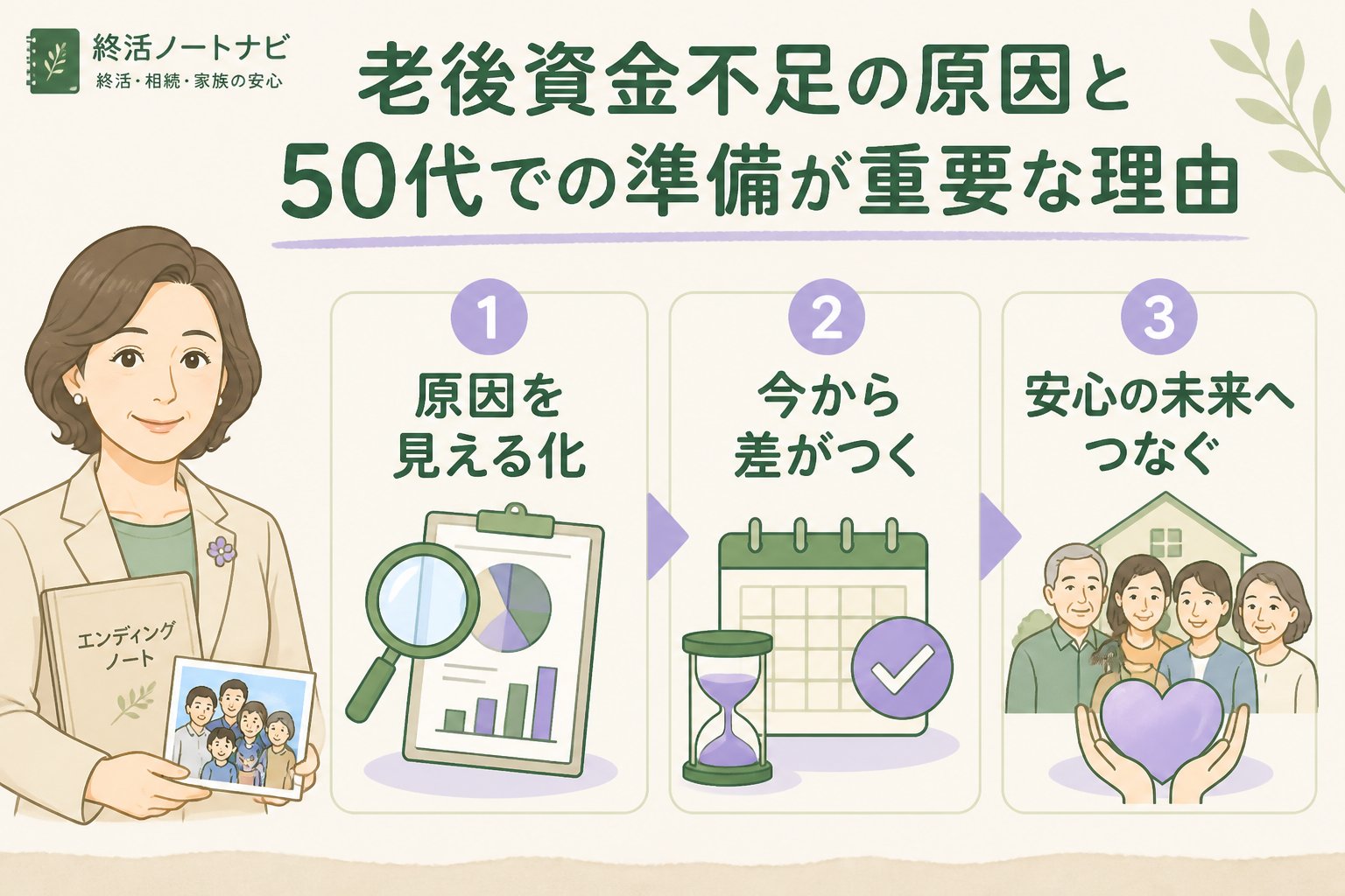 老後資金 老後資金不足の原因と50代での準備が重要な理由