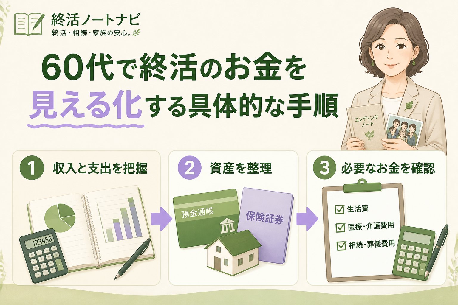 老後資金 60代で終活のお金を見える化する具体的な手順