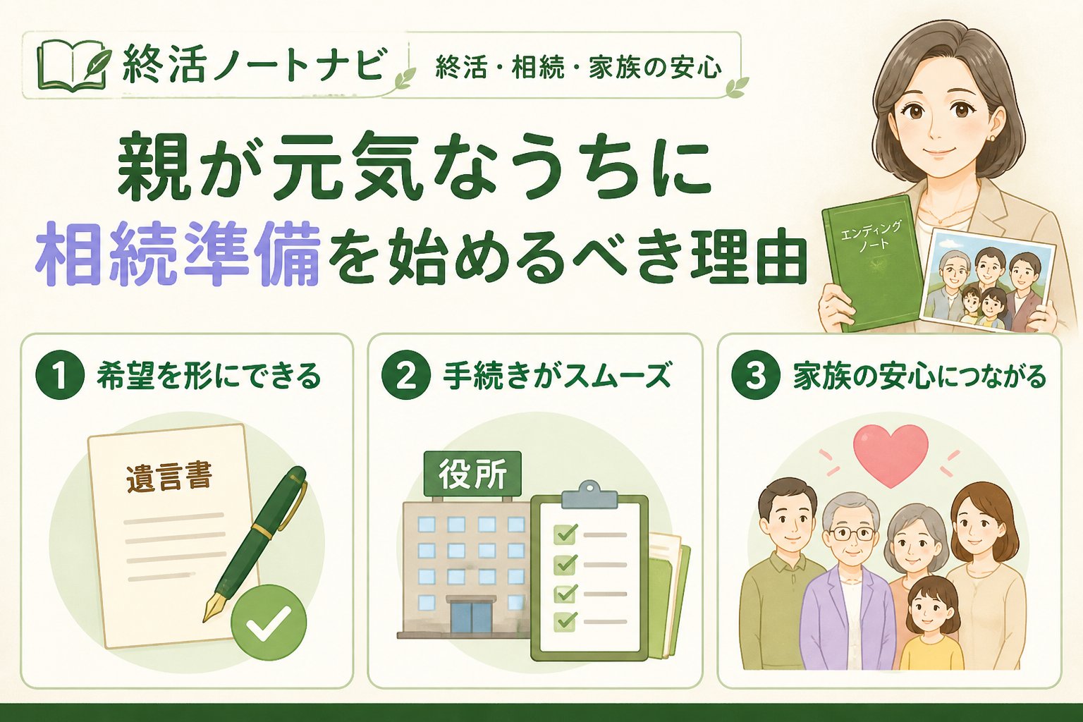 相続 親が元気なうちに相続準備を始めるべき理由